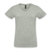 Grey Melange SOLS Imperial Womens V Neck T-Shirts